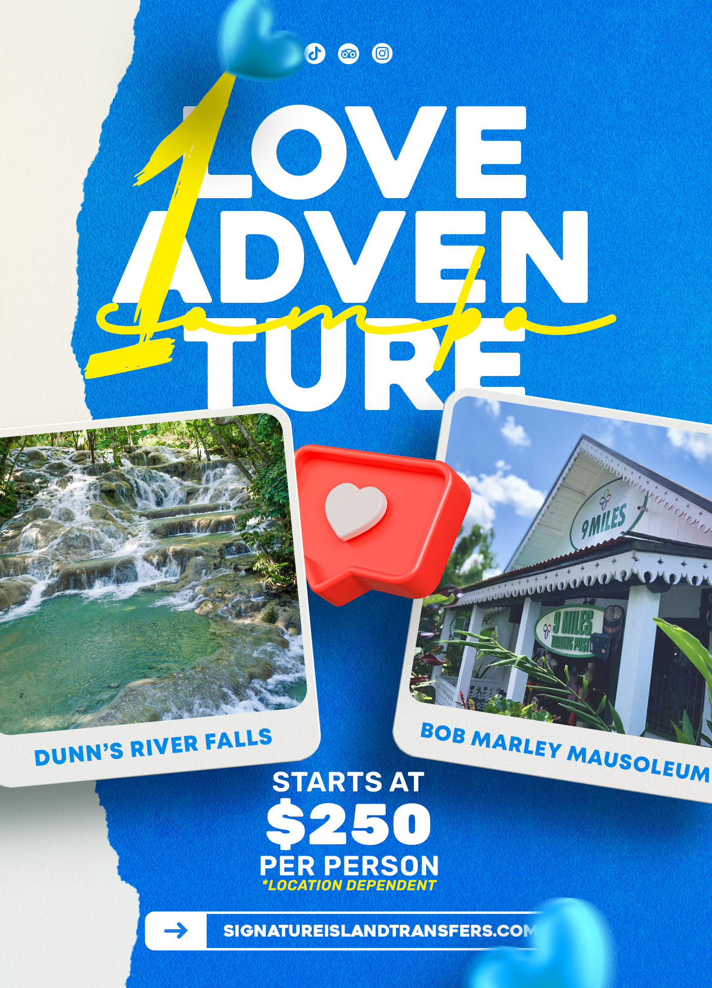 One Love Adventure: Bob Marley Mausoleum & Dunn's River Falls